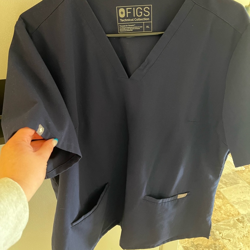 FIGS Navy scrub top